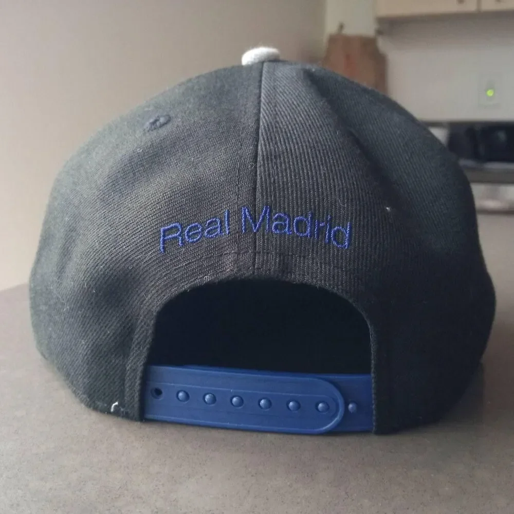 Real Madrid Black and Grey Snapback Cap Hat